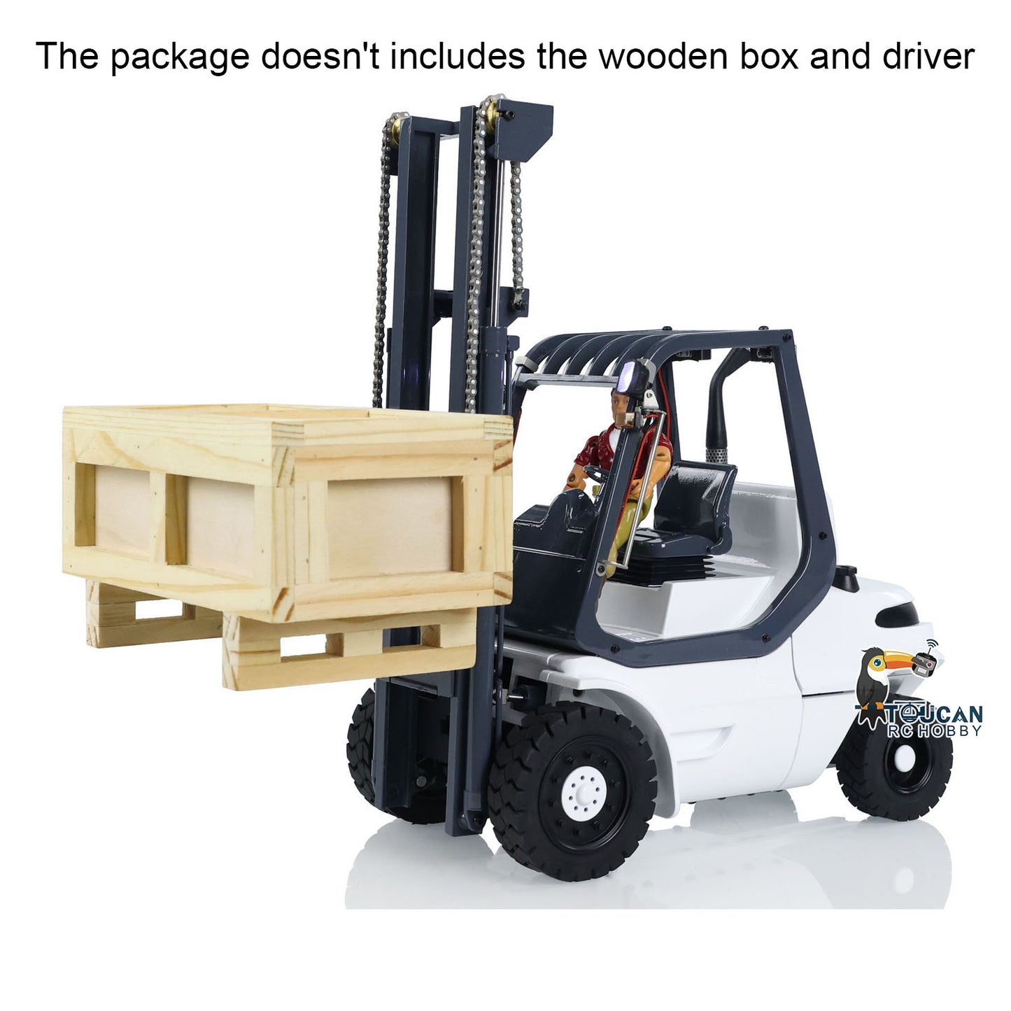1/14 Skala RC Hydraulische Gabelstapler Metall Rädern Transfer Fahrzeug RTR Folk Lift Truck Licht Sound