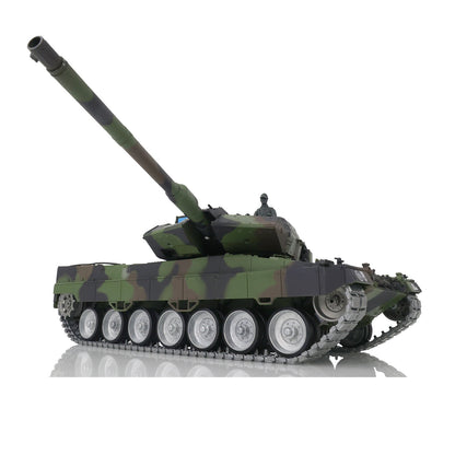 Henglong 1/16 TK7.0 German Leopard2A6 RTR RC Tank Model 3889 IR BB Smoke Barrel Recoil 360 Degrees Turret Metal Tracks Sprockets Idlers Road Wheels Gearbox
