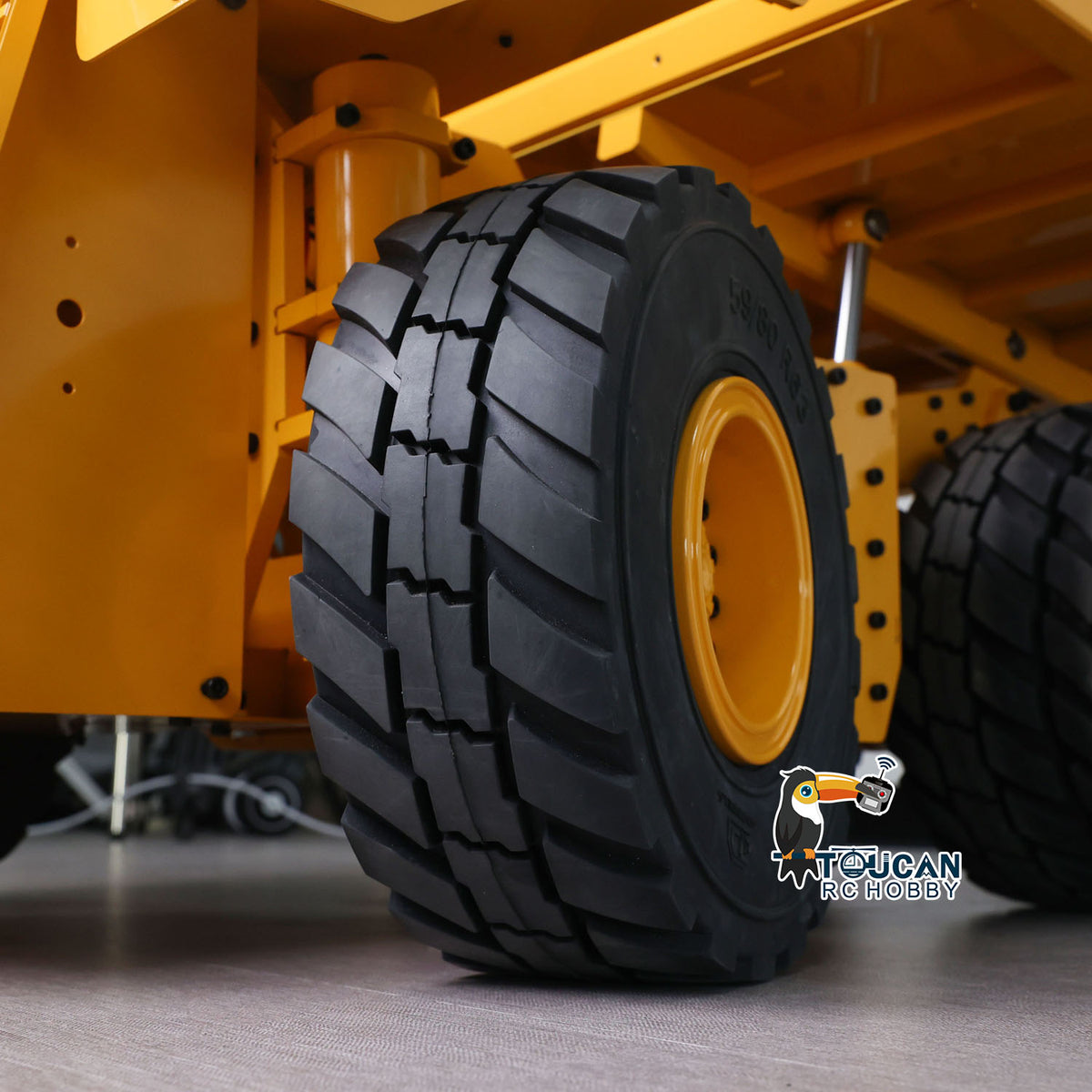 TOUCAN RC HOBBY 1/14 RC Metal Hydraulic Mining Dumper Truck RTR Car Model I6S Radio Control ESC Servo Motor Without Lights System Battery