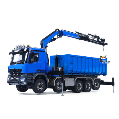 Toucanhobby 1/14 10*10 Metal RC Hydraulic Roll 0n Off Dumper 9-Way Reversing Valve Rear Axle Lifting for Model Enthusiasts