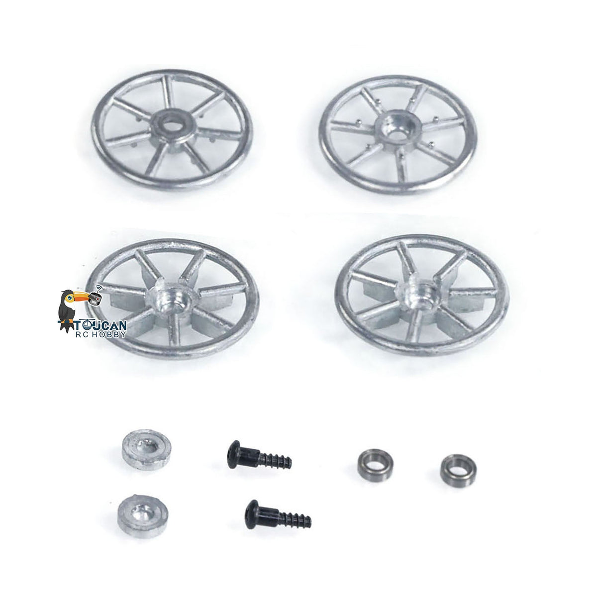 1Pair Metal Sprockets Driving Wheel Road Wheels Idler for HengLong 1/16 RC Battle Tank 3858 3859 German Panzer IV F F2 Military Armored Car Toy