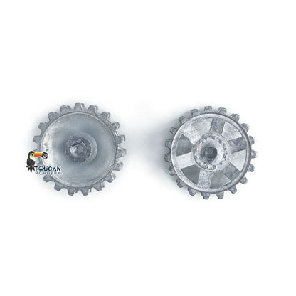 1Pair Metal Sprockets Driving Wheel Road Wheels Idler for HengLong 1/16 RC Battle Tank 3858 3859 German Panzer IV F F2 Military Armored Car Toy