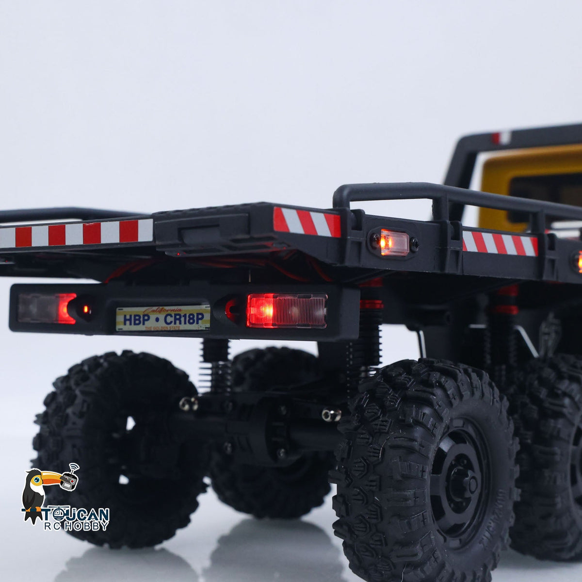 TOUCAN RC HOBBY Fast Free Shipping for EU Hobby Plus 1/18 Remote Control Off Road Car 6X6 RC Flatbed Truck 2Speed Gearbox Flysky ESC 280 Brushed Motor 6CH Radio RTR