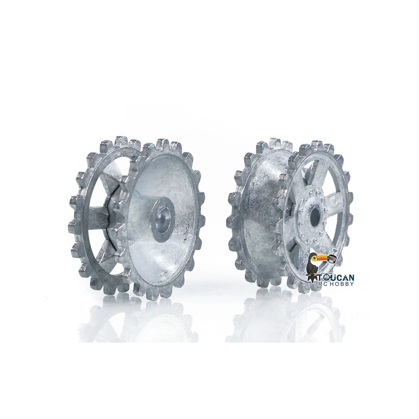 1Pair Metal Sprockets Driving Wheel Road Wheels Idler for HengLong 1/16 RC Battle Tank 3858 3859 German Panzer IV F F2 Military Armored Car Toy