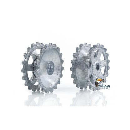 1 Paar Metallkettenräder Antriebsrad Leitrad für HengLong 1/16 RC Kampfpanzer 3858 3859 Deutscher Panzer IV F F2 Militärpanzerwagen