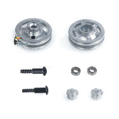 IN Stock 1Pair Metal Sprockets Road Wheels Driving Wheel Idlers for HengLong 1/16 RC Battle Tank 3869 3879 German Panther G Jadpanther Military Armored Car