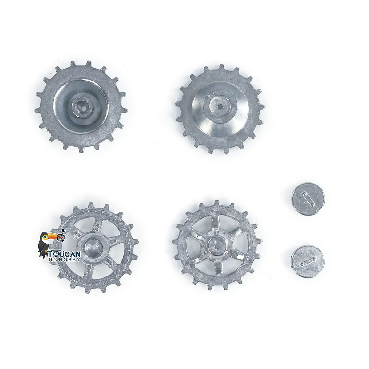 IN Stock 1Pair Metal Sprockets Road Wheels Driving Wheel Idlers for HengLong 1/16 RC Battle Tank 3869 3879 German Panther G Jadpanther Military Armored Car
