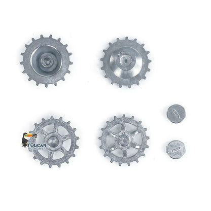 IN Stock 1Pair Metal Sprockets Road Wheels Driving Wheel Idlers for HengLong 1/16 RC Battle Tank 3869 3879 German Panther G Jadpanther Military Armored Car
