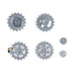 IN Stock 1Pair Metal Sprockets Road Wheels Driving Wheel Idlers for HengLong 1/16 RC Battle Tank 3869 3879 German Panther G Jadpanther Military Armored Car