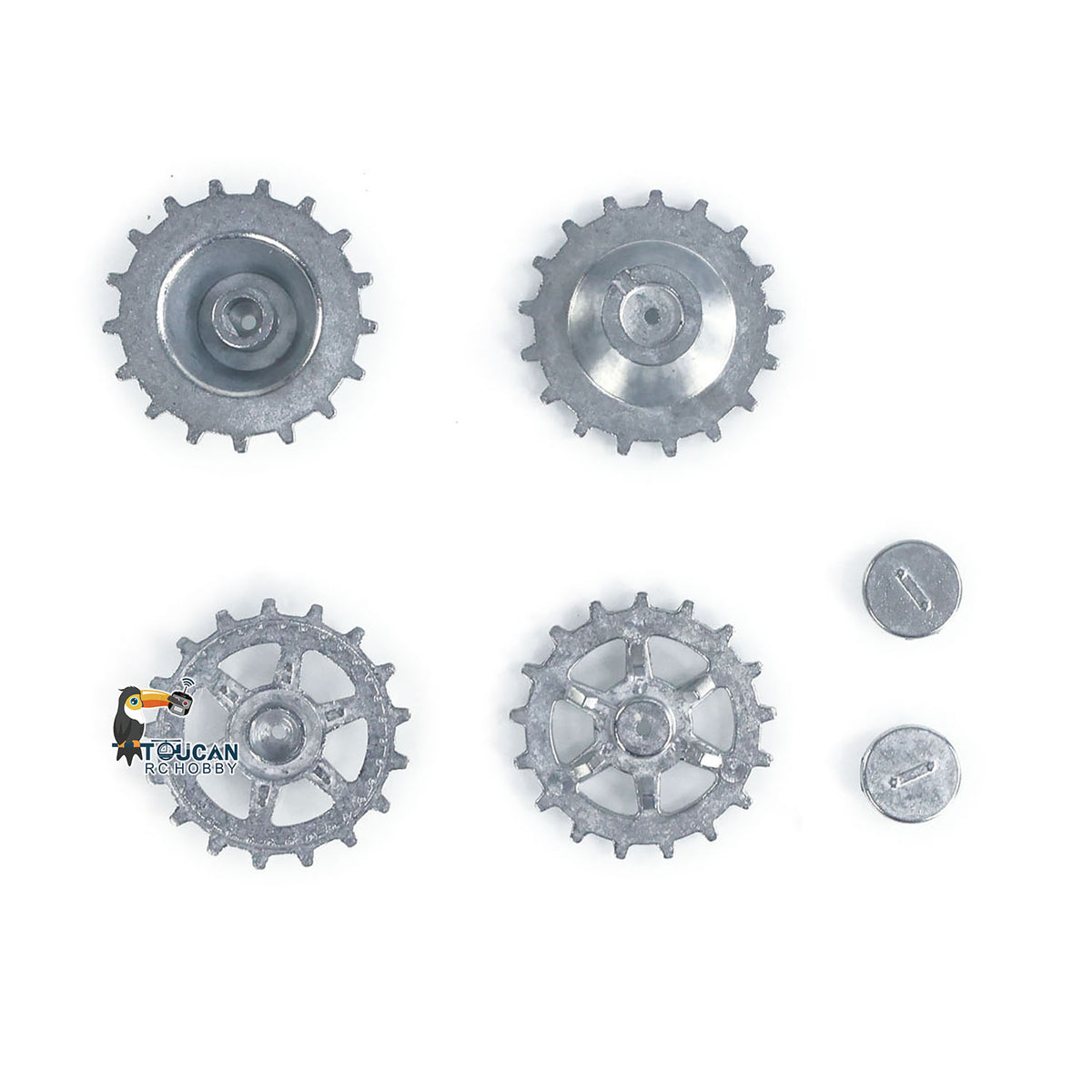 TOUCAN RC HOBBY Metal Idler Wheel Sprockets Driving Wheel for HengLong 1/16 RC Battle Tank 3869 3879 German Panther G Jadpanther Military Armored Toy