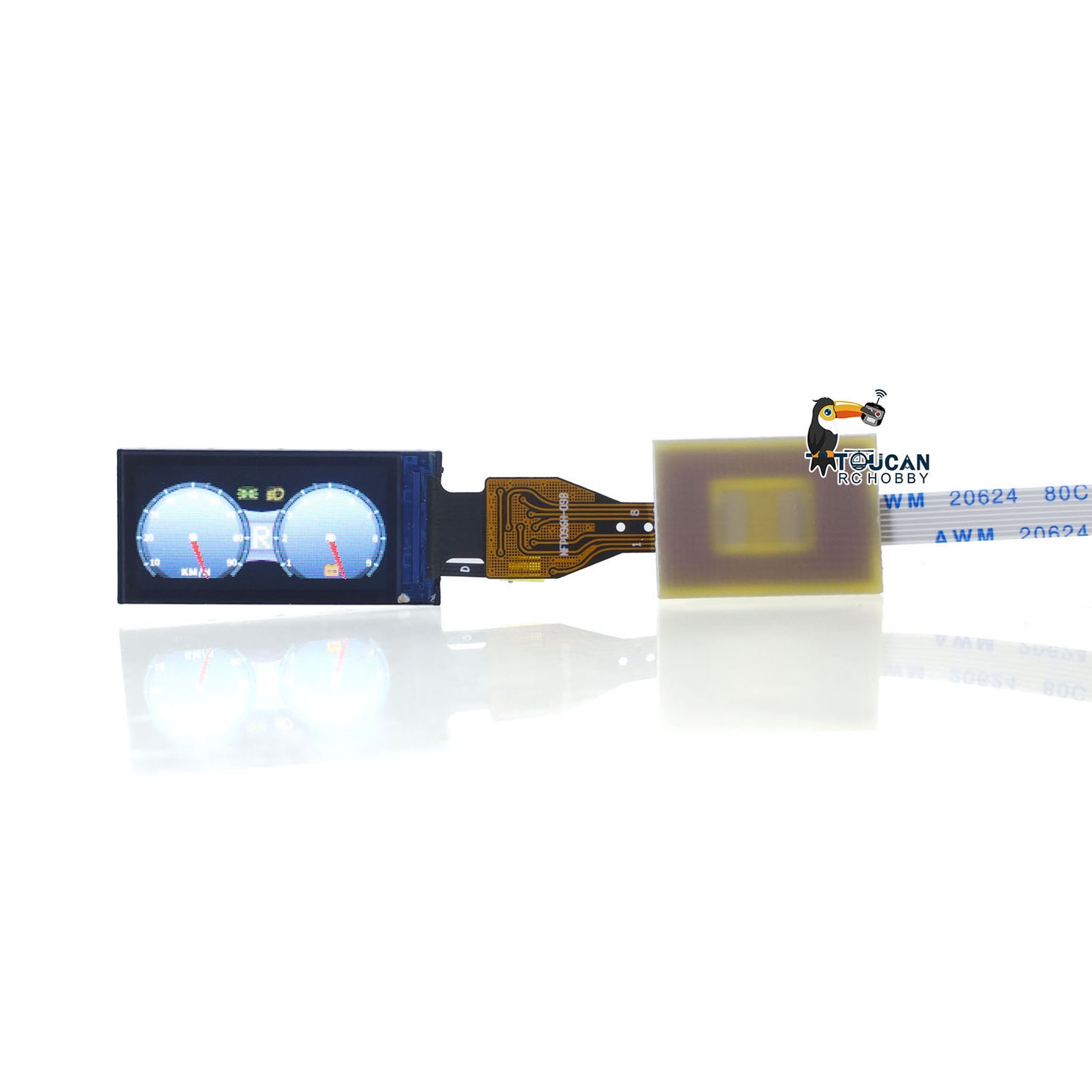 Integriertes LCD-Kombiinstrument-Display für RC-Sattelzugmaschinen, hydraulische Muldenkipper, Raupenfahrzeuge, Geländefahrzeuge im DIY-Maßstab