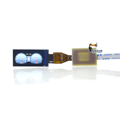 Integriertes LCD-Kombiinstrument-Display für RC-Sattelzugmaschinen, hydraulische Muldenkipper, Raupenfahrzeuge, Geländefahrzeuge im DIY-Maßstab