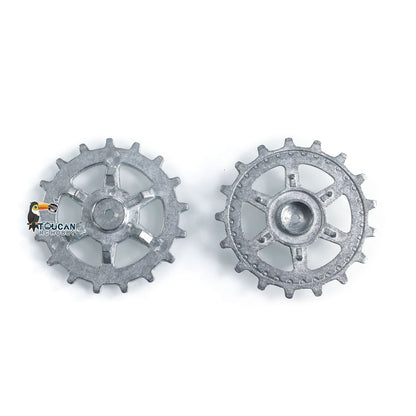 IN Stock 1Pair Metal Sprockets Road Wheels Driving Wheel Idlers for HengLong 1/16 RC Battle Tank 3869 3879 German Panther G Jadpanther Military Armored Car
