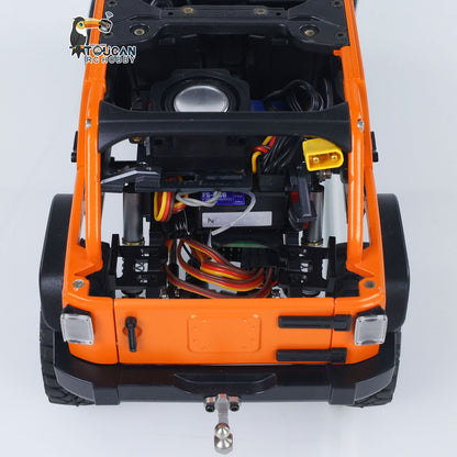 CAPO 1/18 RC Crawler Car CUB2 RTR Fernbedienung Geländewagen 2-Gang-Getriebe Flysky GT5 Radio Batterie Licht Sound