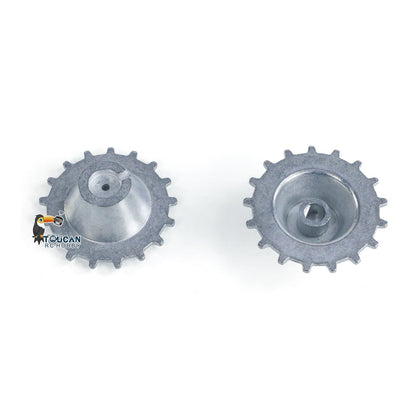 IN Stock 1Pair Metal Sprockets Road Wheels Driving Wheel Idlers for HengLong 1/16 RC Battle Tank 3869 3879 German Panther G Jadpanther Military Armored Car
