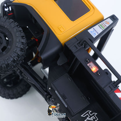 1/18 Remote Control Flatbed Truck 6*6 Electric RC Off Road Vehicle Model Metal Chassis Gear Light System Flysky Radio No Sounds