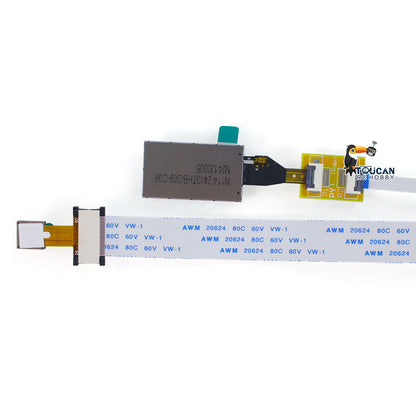 Rückfahrkamera-LCD-Display für RC-Sattelzugmaschinen im DIY-Maßstab, hydraulischer Muldenkipper, Raupenauto, ferngesteuertes Geländefahrzeugmodell