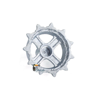 1Pair Metal Sprockets Driving Wheel Idler Wheel for HengLong 1/16 RC Tank Model 3899A Chinese 99A Military Armored Car Toy