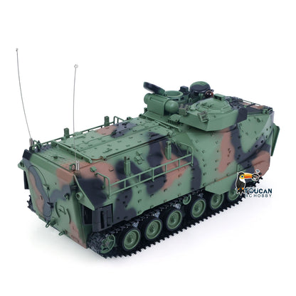 TOUCAN RC HOBBY Tongde 1/16 RC Armored Vehicle TD3.0 Infrared Combat Tanks 320degrees Rotating Gun Underwater Thruster Smoke Sound LED Lights