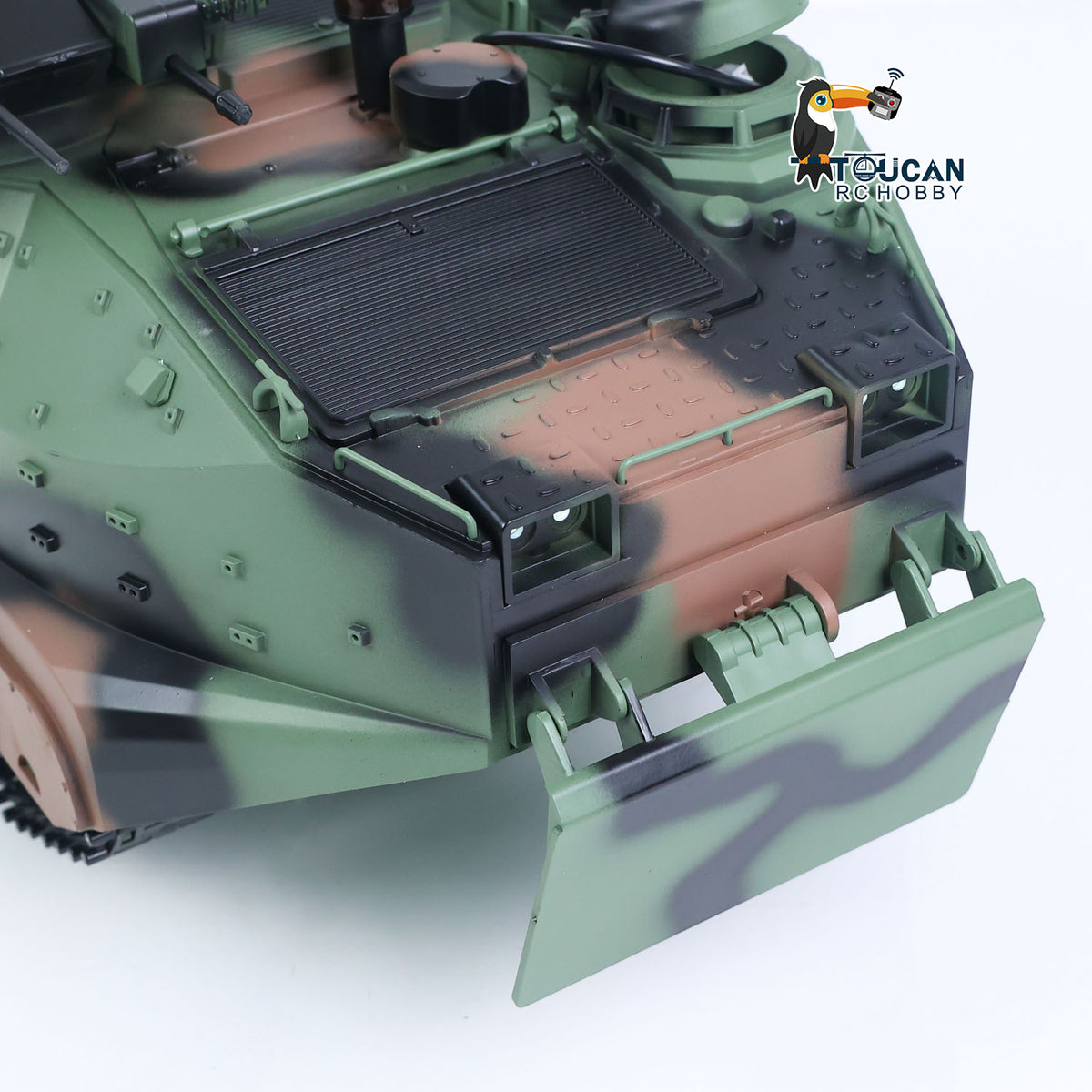 TOUCAN RC HOBBY Tongde 1/16 RC Armored Vehicle TD3.0 Infrared Combat Tanks 320degrees Rotating Gun Underwater Thruster Smoke Sound LED Lights