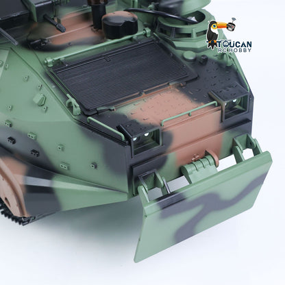 TOUCAN RC HOBBY Tongde 1/16 RC Armored Vehicle TD3.0 Infrared Combat Tanks 320degrees Rotating Gun Underwater Thruster Smoke Sound LED Lights
