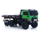 1/18 Remote Control Flatbed Truck 6*6 Electric RC Off Road Vehicle Model Metal Chassis Gear Light System Flysky Radio No Sounds