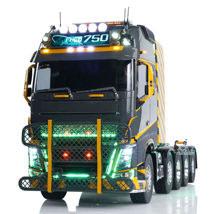 €150 OFF 11.11 BIG SALE Unitru 02 FH16 1/14 Remote Control Tractor Truck 10x10 Metal Chassis RTR RC Lorry Car Model ST8 Radio Battery Smoke Light 3Speed