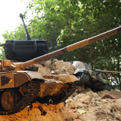 Henglong 1/16 TK7.1 3938 Russian T90 RTR RC Tank with 360 Degrees Turret BB IR Smoke Metal Chassis Idlers Sprockets Road Wheels Tracks Gearbox