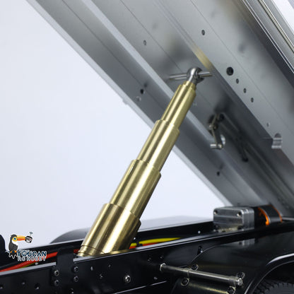 Schnelles freies Verschiffen Metall-Chassis-Modell RTR 1/14 RC Hydraulischer Dumper 2-Gang-Fernbedienung Kipper Auto 3 Achsen KEINE Sperrdifferentialachse Radiobatterie