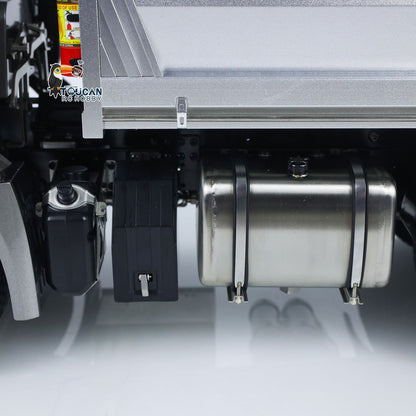 Schnelles freies Verschiffen Metall-Chassis-Modell RTR 1/14 RC Hydraulischer Dumper 2-Gang-Fernbedienung Kipper Auto 3 Achsen KEINE Sperrdifferentialachse Radiobatterie