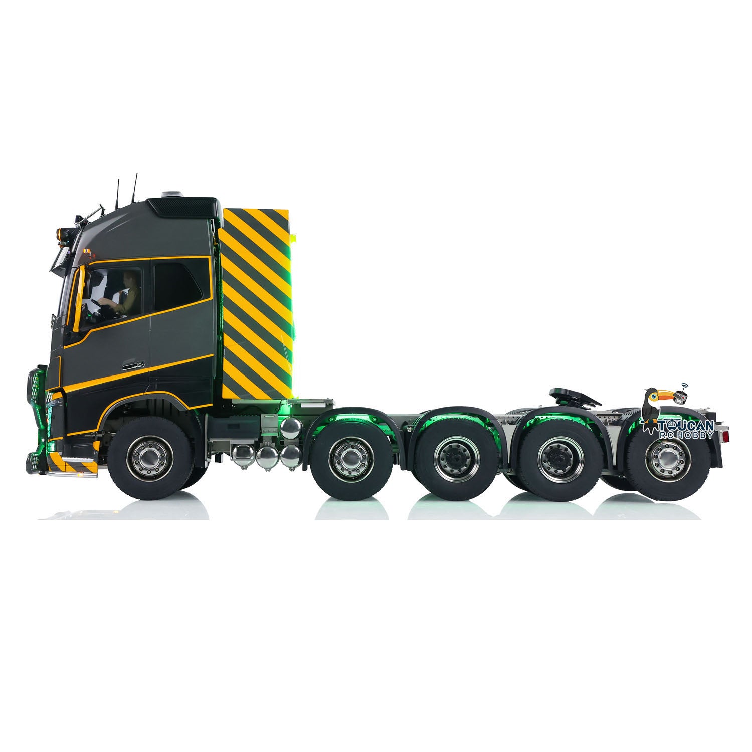 Unitru 02 FH16 1/14 Remote Control Tractor Truck 10x10 Metal Chassis R ...