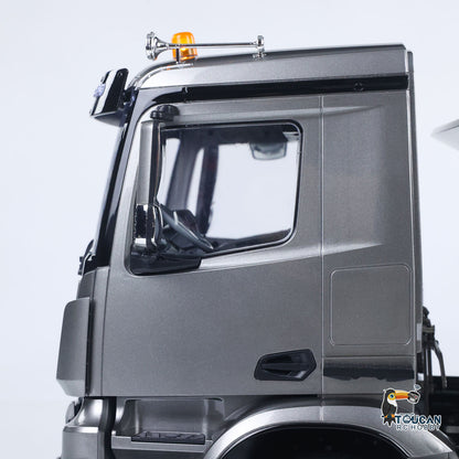 Schnelles freies Verschiffen Metall-Chassis-Modell RTR 1/14 RC Hydraulischer Dumper 2-Gang-Fernbedienung Kipper Auto 3 Achsen KEINE Sperrdifferentialachse Radiobatterie