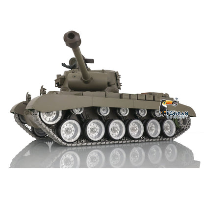 Henglong 1/16 TK7.0 Customized USA M26 Pershing 3838 RTR RC Tank FPV BB IR 360 Degrees Turret Smoke Metal Tracks Drive Road Idlers Wheels Gearbox