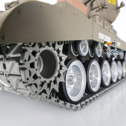 Henglong 1/16 TK7.0 Customized USA M26 Pershing 3838 RTR RC Tank FPV BB IR 360 Degrees Turret Smoke Metal Tracks Drive Road Idlers Wheels Gearbox