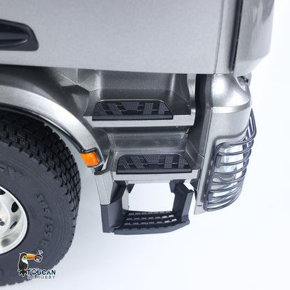 Schnelles freies Verschiffen Metall-Chassis-Modell RTR 1/14 RC Hydraulischer Dumper 2-Gang-Fernbedienung Kipper Auto 3 Achsen KEINE Sperrdifferentialachse Radiobatterie