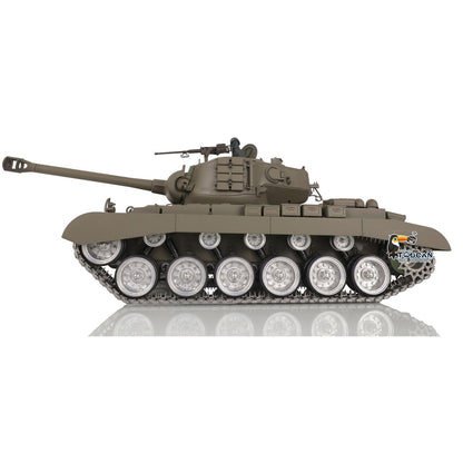 Henglong 1/16 TK7.0 Profession USA M26 RTR RC Tank 3838 360 Degrees Turret IR BB Unit Smoke Metal Sprockets Idlers Road Wheels Gearbox Tracks