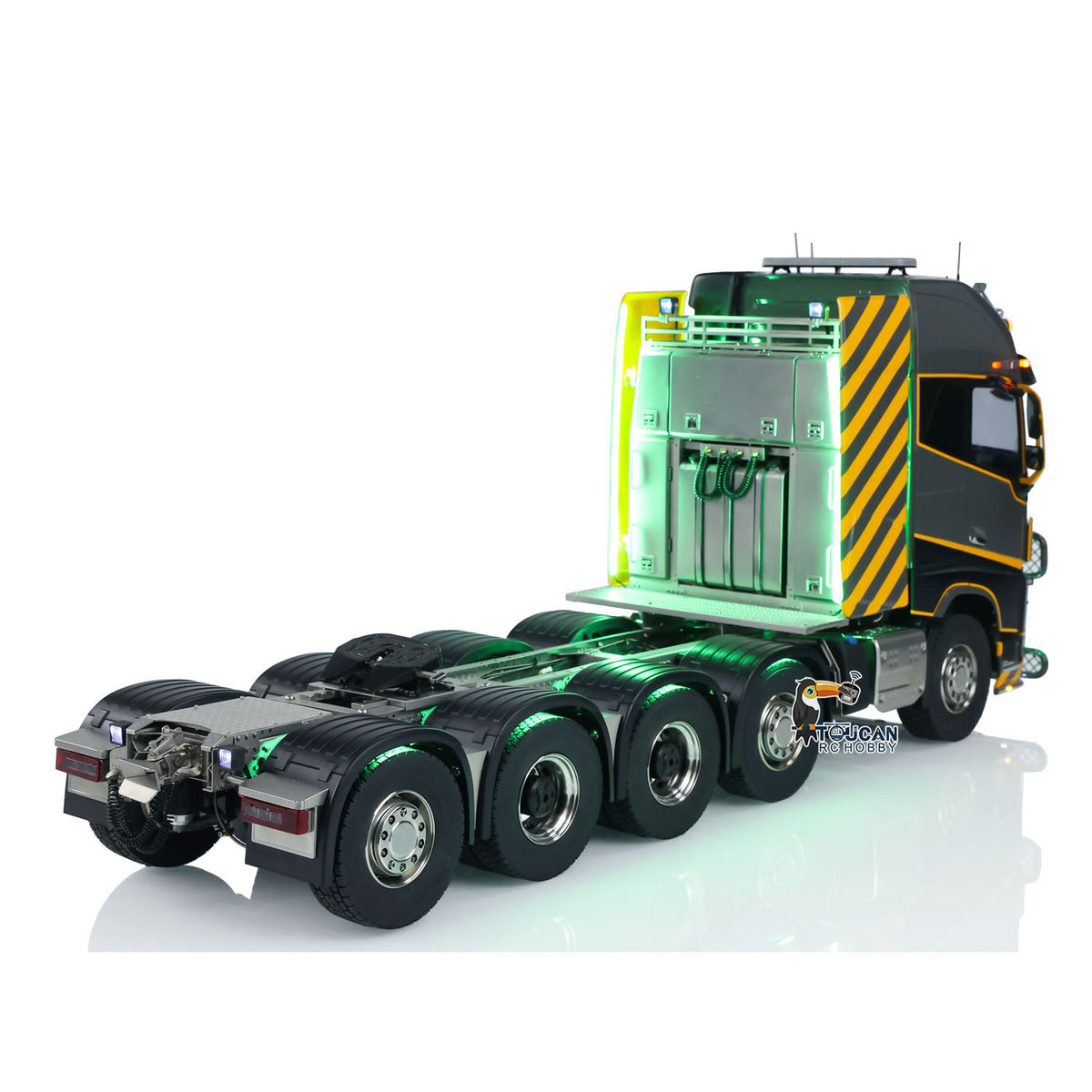 €150 OFF 11.11 BIG SALE Unitru 02 FH16 1/14 Remote Control Tractor Truck 10x10 Metal Chassis RTR RC Lorry Car Model ST8 Radio Battery Smoke Light 3Speed