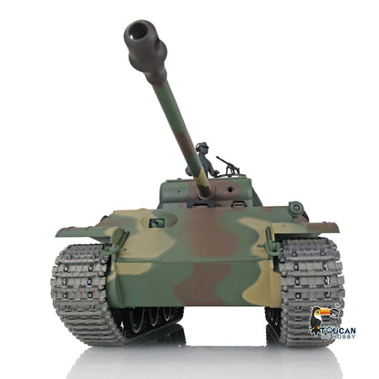 Henglong 1/16 TK7.0 Verbesserter deutscher Panther G FPV, betriebsbereiter ferngesteuerter Panzer 3879 mit 360-Grad-Turm, Metallketten und Leiträdern
