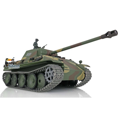 Henglong 1/16 TK7.0 Promotion German Panther G RTR RC Tank 3879 BB Infrared Combat Smoke Sound Light Metal Tracks Sprocket Wheels