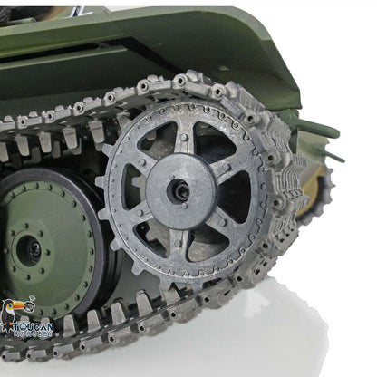 Henglong 1/16 TK7.0 Verbesserter deutscher Panther G FPV, betriebsbereiter ferngesteuerter Panzer 3879 mit 360-Grad-Turm, Metallketten und Leiträdern