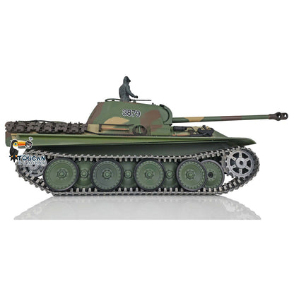 Henglong 1/16 TK7.0 Promotion German Panther G RTR RC Tank 3879 360 Degrees Turret BB IR Barrel Recoil Smoke FPV Metal Tracks Sprockets Wheels