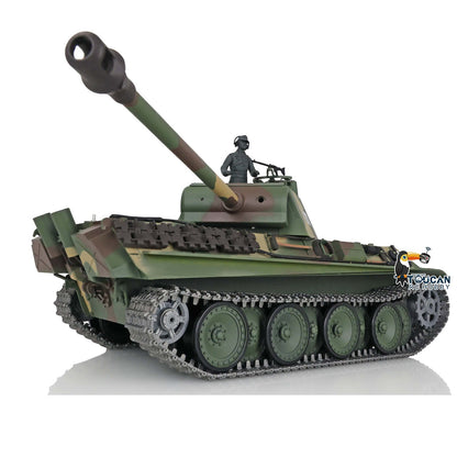 Henglong 1/16 TK7.0 Promotion German Panther G RTR RC Tank 3879 BB Infrared Combat Smoke Sound Light Metal Tracks Sprocket Wheels