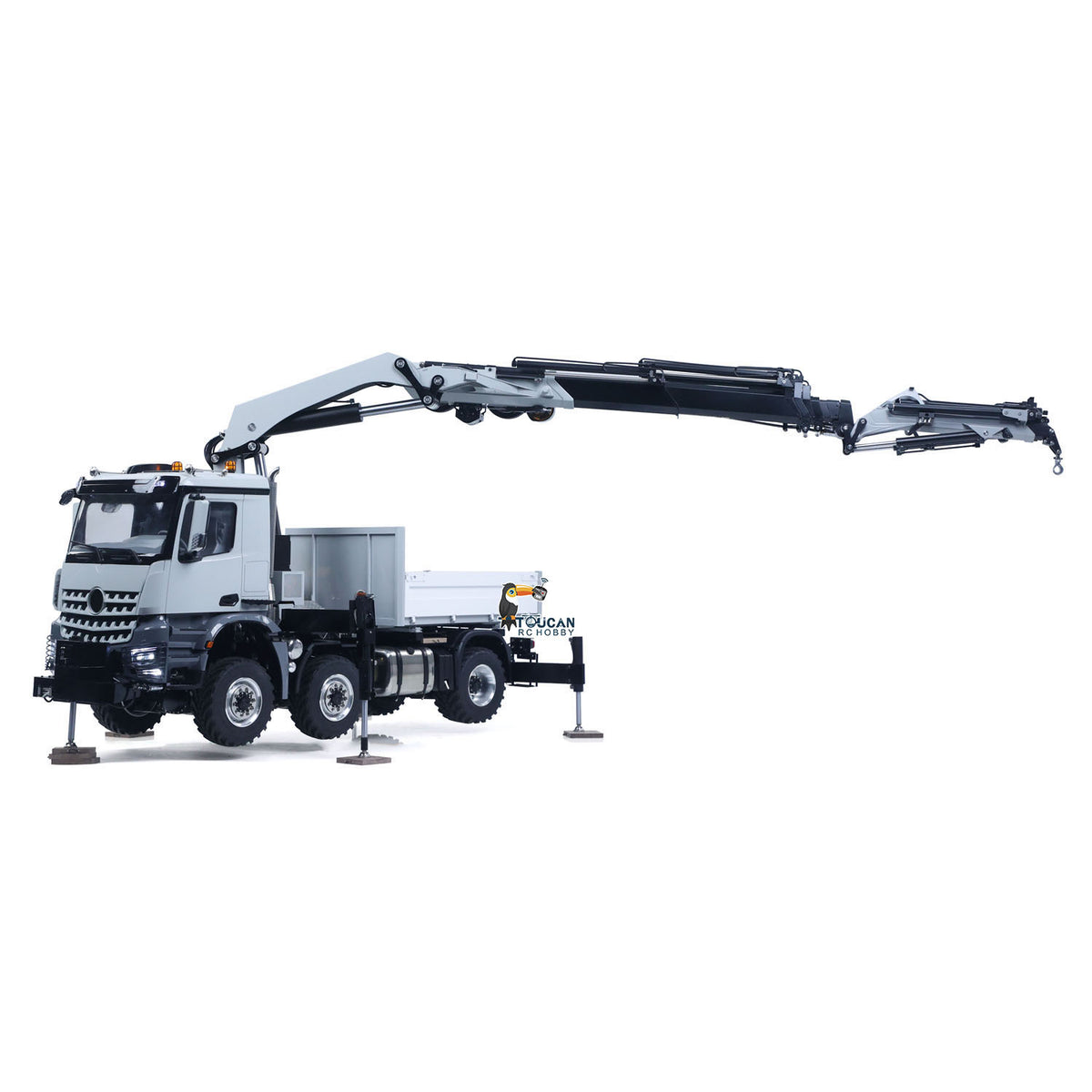 In Stock TOUCAN RC HOBBY 3363 Metal 1/14 2.4GHz Remote Control Tractor Truck Hydraulic Crane Fly Jib Arm 4151 AK 6*6 RC Agriculture Lorry Paladin PL18EV