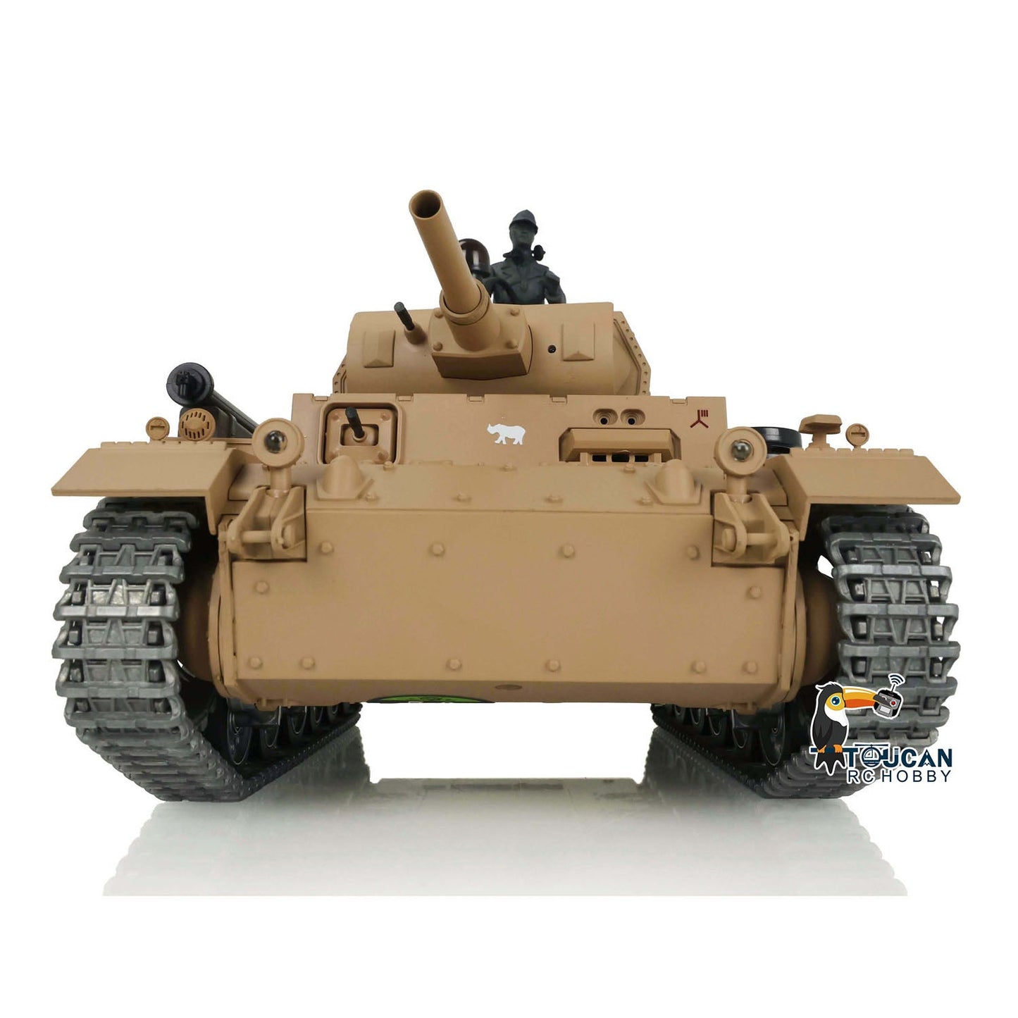 Henglong 1/16 7.0 Profession German Panzer III H RTR RC Tank 3849 with 360 Degrees Turret IR BB Smoke Metal Sprockets Idlers Road Wheels Barrel Tracks Gearbox