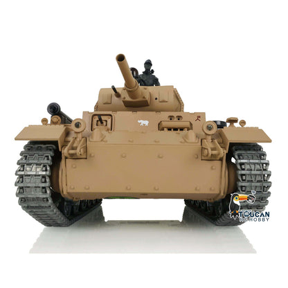 Henglong 1/16 7.0 Profession German Panzer III H RTR RC Tank 3849 with 360 Degrees Turret IR BB Smoke Metal Sprockets Idlers Road Wheels Barrel Tracks Gearbox