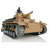 2.4Ghz Henglong 1/16 Scale TK7.0 Customized Version Panzer III H BB IR RTR RC Tank Model 3849 Metal Track Wheels Sound Smoke FPV