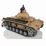 2.4Ghz Henglong 1/16 Scale TK7.0 Customized Version Panzer III H BB IR RTR RC Tank Model 3849 Metal Track Wheels Sound Smoke FPV