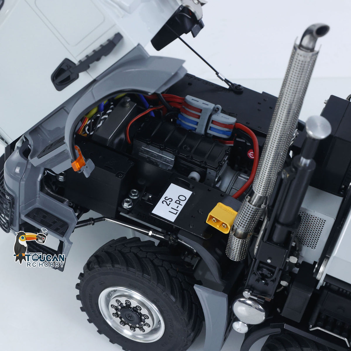 In Stock TOUCAN RC HOBBY 3363 Metal 1/14 2.4GHz Remote Control Tractor Truck Hydraulic Crane Fly Jib Arm 4151 AK 6*6 RC Agriculture Lorry Paladin PL18EV