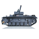 2.4GHz Henglong 1/16 Scale TK7.0 Plastic Version German Panzer III L Ready To Run Remote Controller Tank Model 3848 IR Smoke Sound