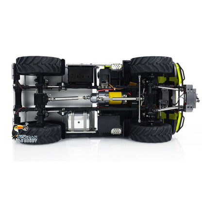 1/10 4X4 RC Car Off-Road Vehicle UNI U423 Winch Construction Truck 2-Speed Transmission Brushed Motor ESC Differential Lock